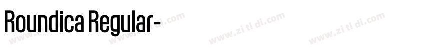 Roundica Regular字体转换 Roundica Regular字体转换
